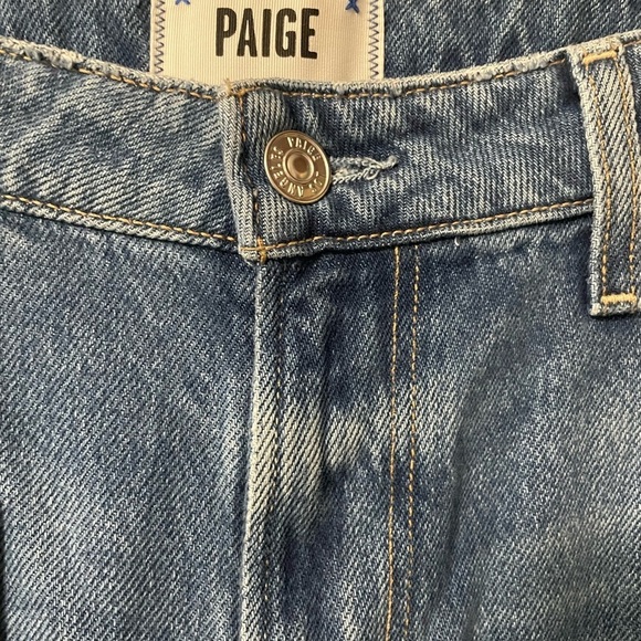NWT Paige Noella Straight Sledge Destructed Jeans. Size 28 Petite. - Picture 10 of 16
